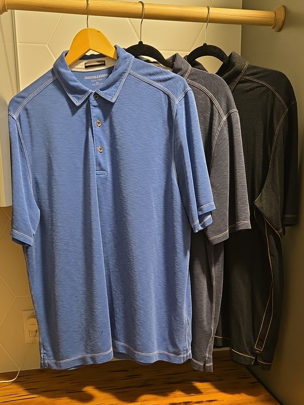 Johnston & Murphy Polo with Contrast Stitching
